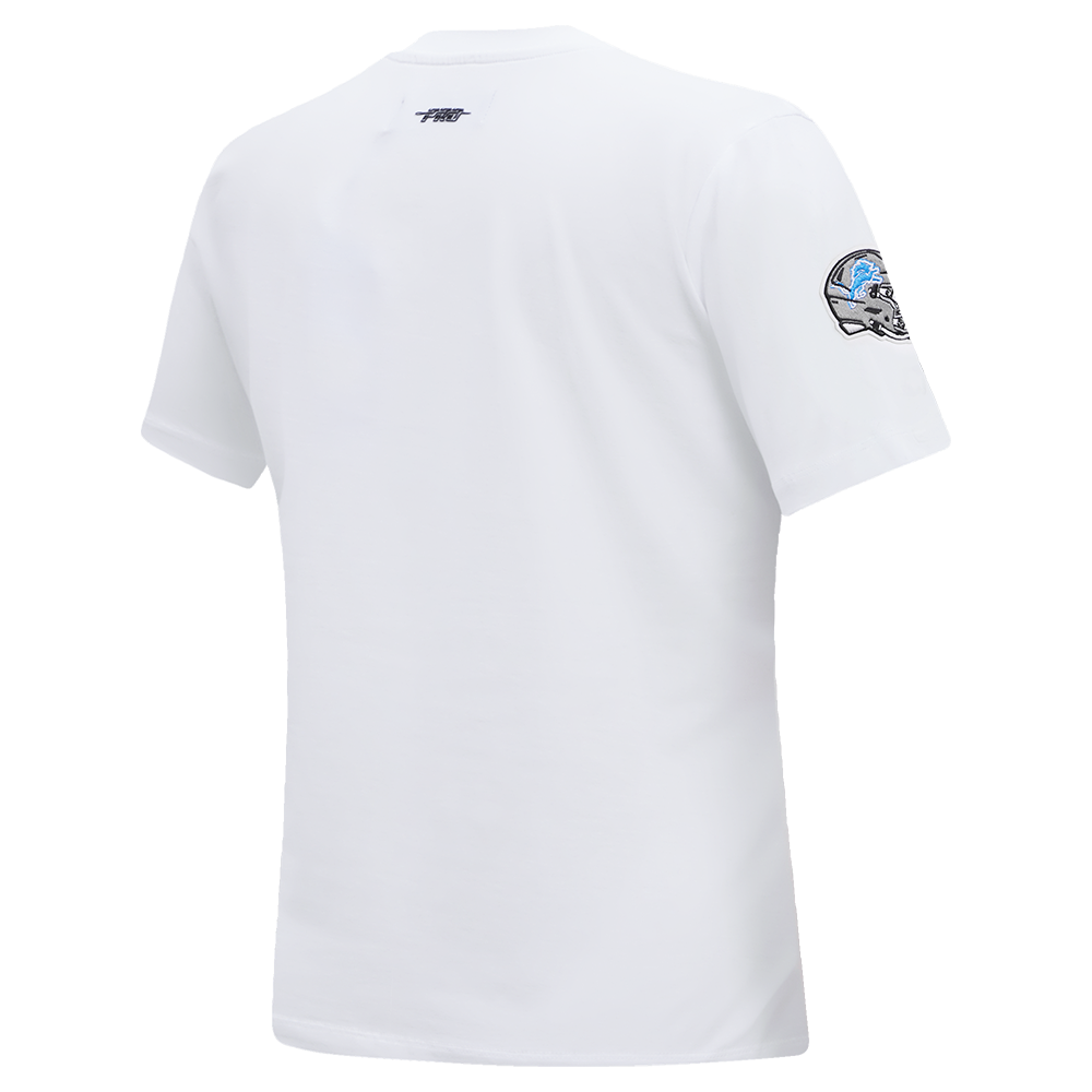 NFL DETROIT LIONS CLASSIC SHORT SLEEVE WOMEN'S SLIM FIT TEE (WHITE)