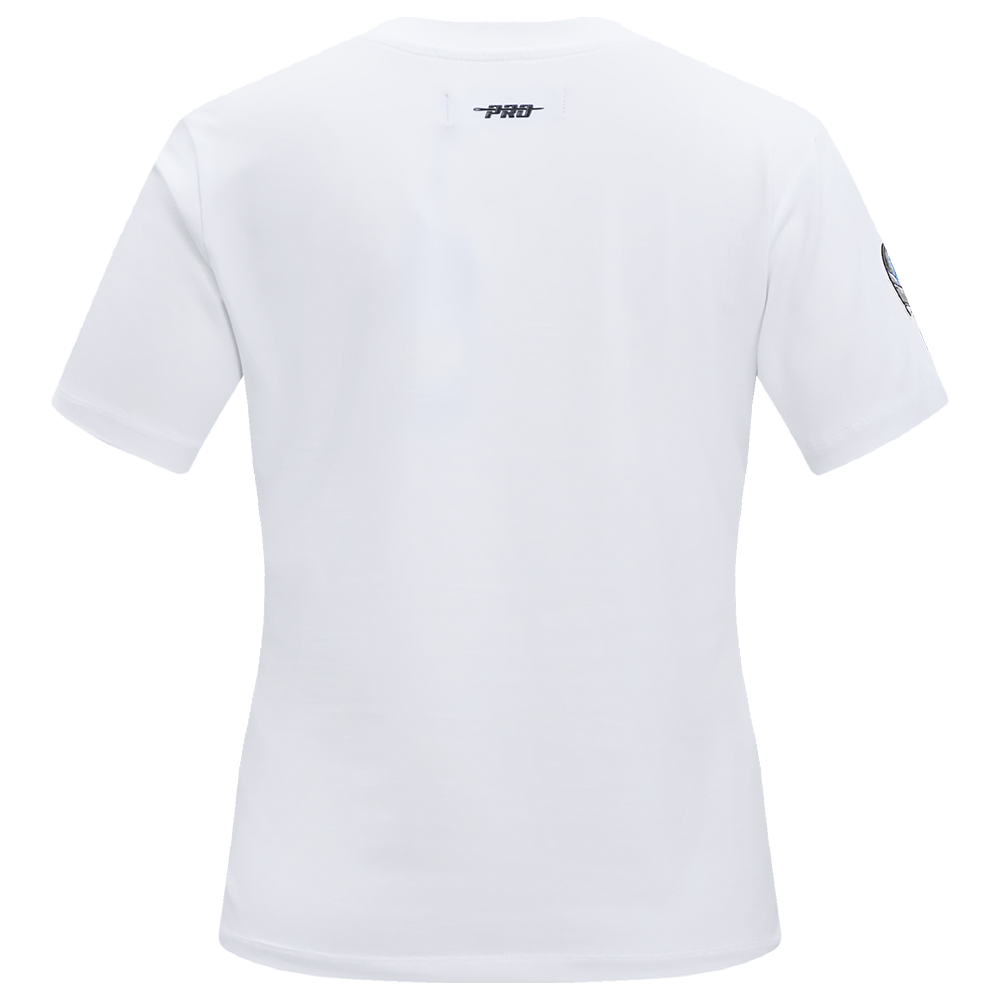 NFL DETROIT LIONS CLASSIC SHORT SLEEVE WOMEN'S SLIM FIT TEE (WHITE)