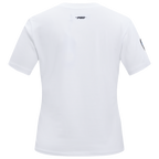 NFL DETROIT LIONS CLASSIC SHORT SLEEVE WOMEN'S SLIM FIT TEE (WHITE)