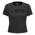 NFL DETROIT LIONS TRIPLE BLACK WOMEN'S SLIM FIT TEE (TRIPLE BLACK WOMEN'S)
