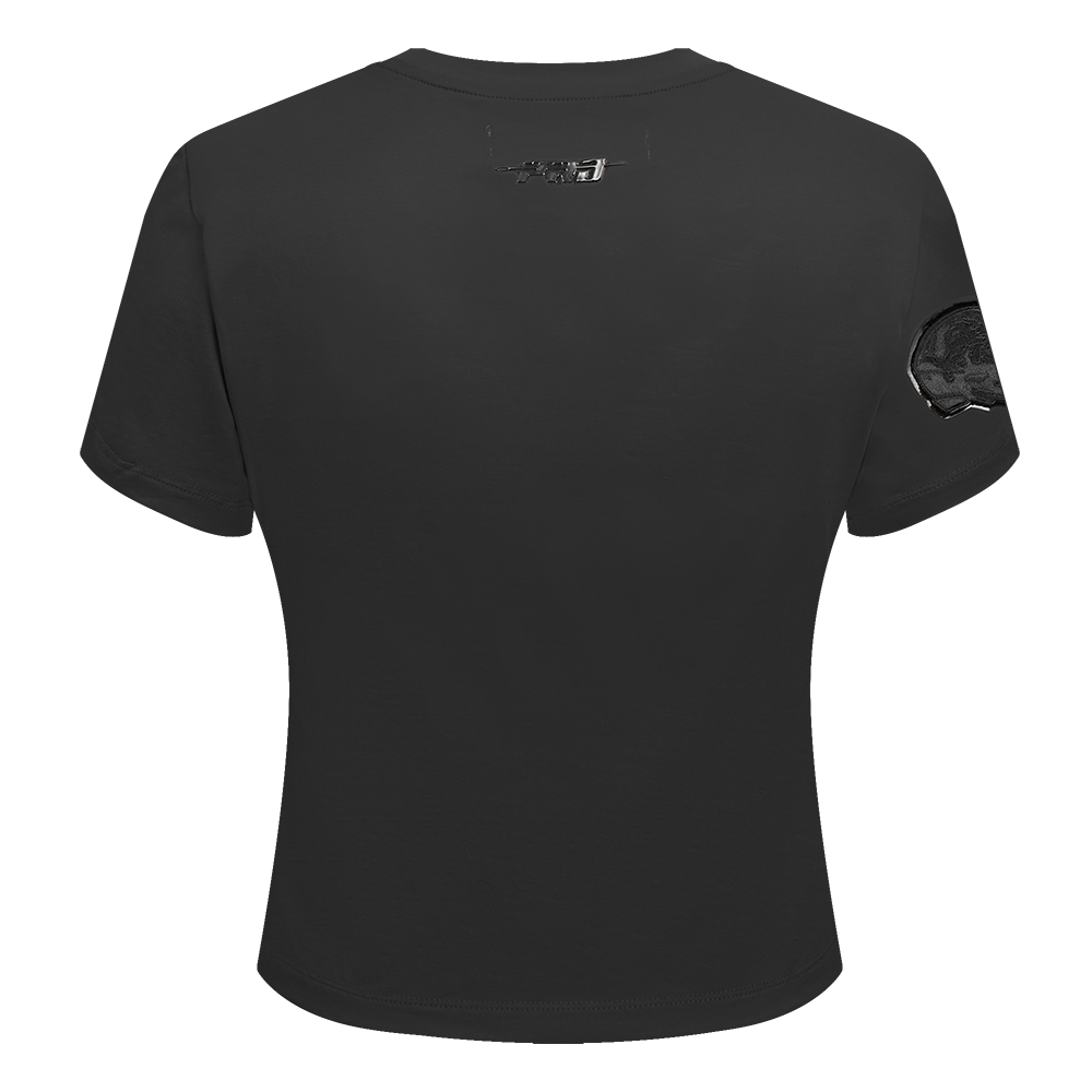 NFL DETROIT LIONS TRIPLE BLACK WOMEN'S SLIM FIT TEE (TRIPLE BLACK WOMEN'S)