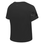 NFL DETROIT LIONS TRIPLE BLACK WOMEN'S SLIM FIT TEE (TRIPLE BLACK WOMEN'S)