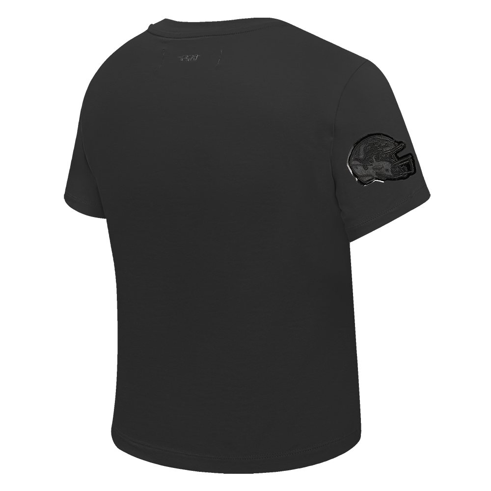 NFL DETROIT LIONS TRIPLE BLACK WOMEN'S SLIM FIT TEE (TRIPLE BLACK WOMEN'S)