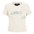 NFL DETROIT LIONS HIGH IMPACT T-SHIRT BABY DOLL POUR FEMME (COQUILLE D'ŒUF)