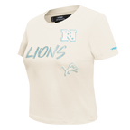 NFL DETROIT LIONS HIGH IMPACT T-SHIRT BABY DOLL POUR FEMME (COQUILLE D'ŒUF)