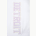 NFL DETROIT LIONS HOLOGRAM T-SHIRT EN JERSEY SIMPLE À COUPE CARRÉE POUR FEMME (BLANC)