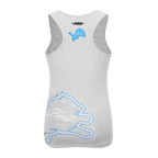 NFL DETROIT LIONS SHEER INFLUENCE CAMISOLE DOS NAGEUR À COUPE DÉCONTRACTÉE POUR FEMME (GRIS CHINÉ)