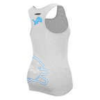 NFL DETROIT LIONS SHEER INFLUENCE CAMISOLE DOS NAGEUR À COUPE DÉCONTRACTÉE POUR FEMME (GRIS CHINÉ)