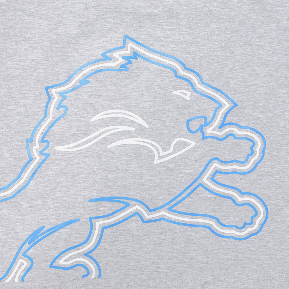NFL DETROIT LIONS SHEER INFLUENCE CAMISOLE DOS NAGEUR À COUPE DÉCONTRACTÉE POUR FEMME (GRIS CHINÉ)