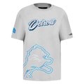 NFL DETROIT LIONS SHEER INFLUENCE T-SHIRT DE COUPE BOYFRIEND POUR FEMME (GRIS CHINÉ)