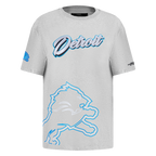 NFL DETROIT LIONS SHEER INFLUENCE T-SHIRT DE COUPE BOYFRIEND POUR FEMME (GRIS CHINÉ)