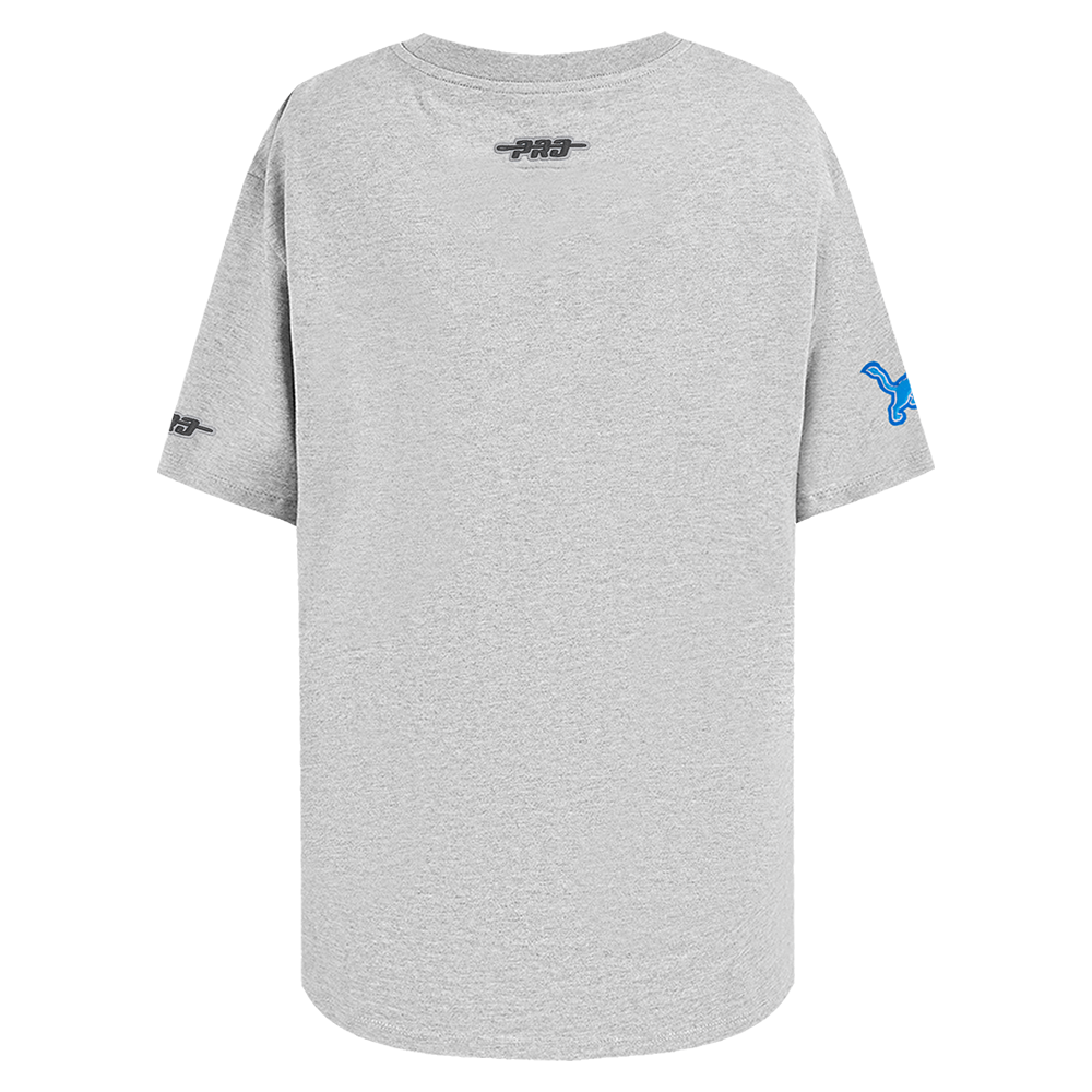 NFL DETROIT LIONS SHEER INFLUENCE T-SHIRT DE COUPE BOYFRIEND POUR FEMME (GRIS CHINÉ)