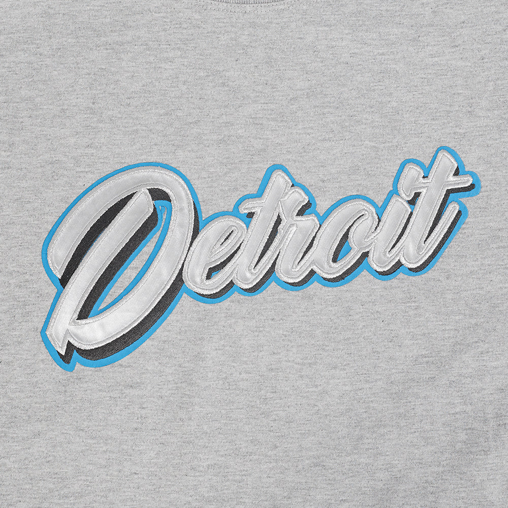 NFL DETROIT LIONS SHEER INFLUENCE T-SHIRT DE COUPE BOYFRIEND POUR FEMME (GRIS CHINÉ)