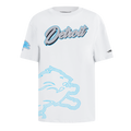 NFL DETROIT LIONS SHEER INFLUENCE T-SHIRT DE COUPE BOYFRIEND POUR FEMME (BLANC)
