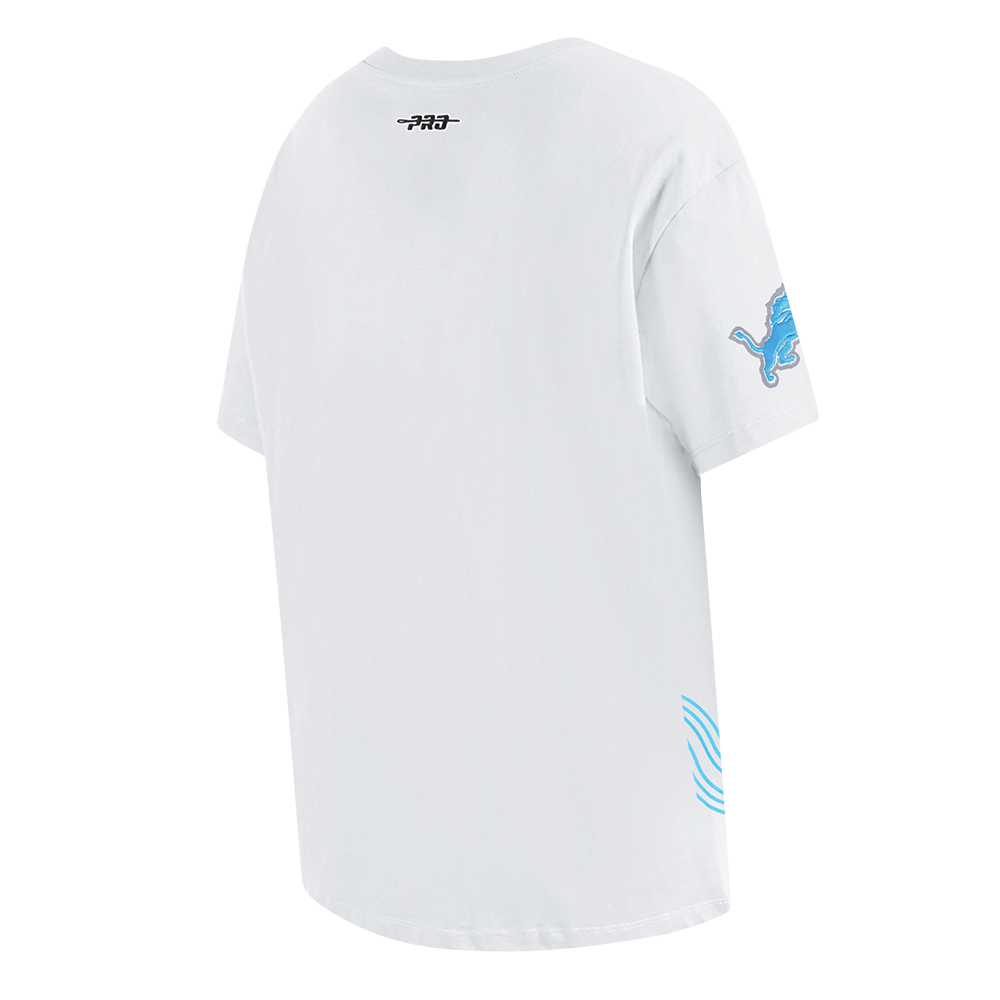NFL DETROIT LIONS SHEER INFLUENCE T-SHIRT DE COUPE BOYFRIEND POUR FEMME (BLANC)