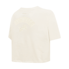 NFL DETROIT LIONS AIDAN HUTCHINSON #97 NEUTRAL PNN WOMEN'S SJ BOXY TEE (EGGSHELL)