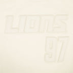 NFL DETROIT LIONS AIDAN HUTCHINSON #97 NEUTRAL PNN WOMEN'S SJ BOXY TEE (EGGSHELL)