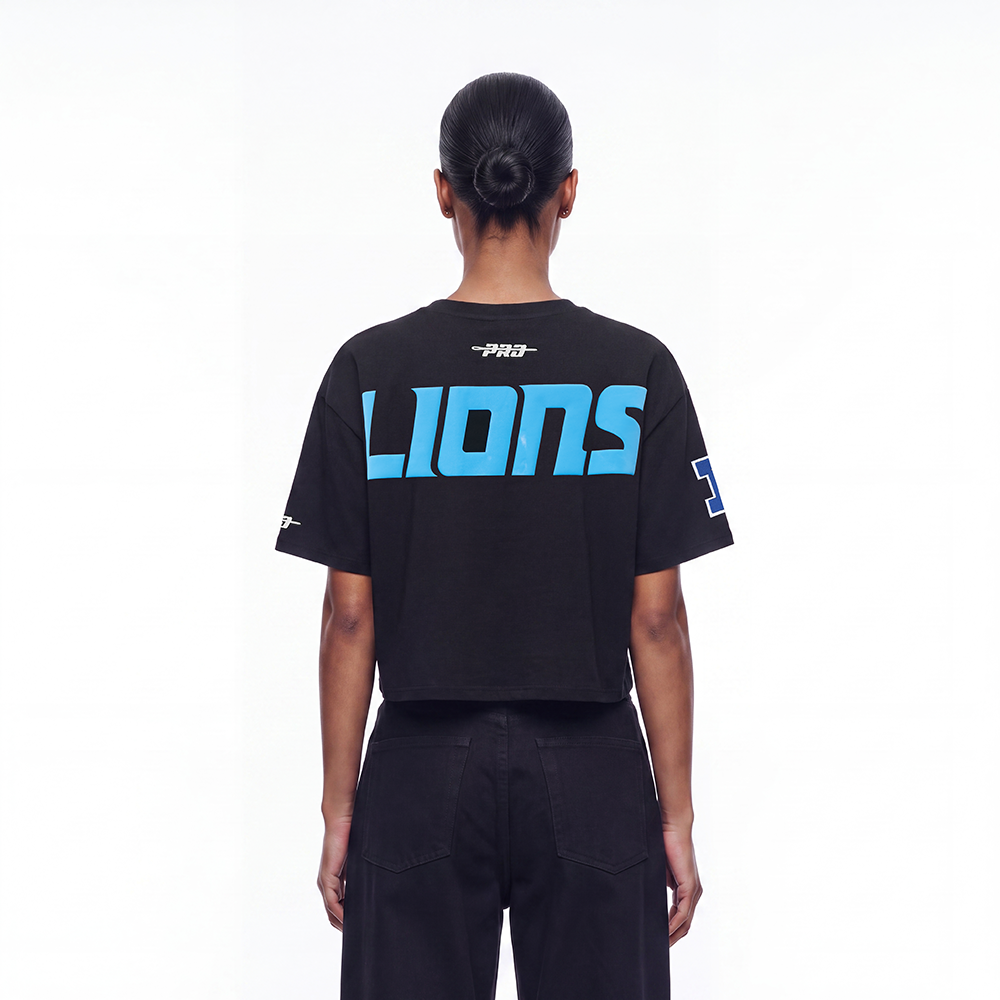 NFL DETROIT LIONS PLAYBACK CHEMISE POUR FEMME (NOIR)