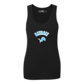 NFL DETROIT LIONS CLASSIC WOMEN'S RELAXED FIT RACERBACK (BLACK)