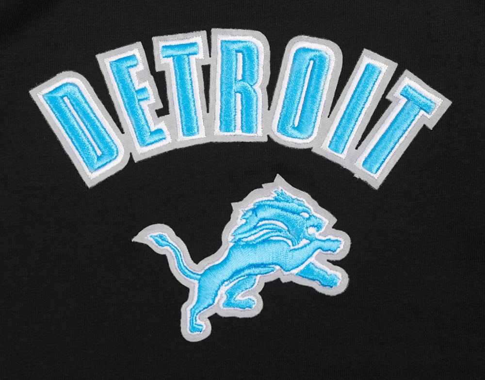 NFL DETROIT LIONS CLASSIC WOMEN'S RELAXED FIT RACERBACK (BLACK)