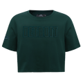 NFL DETROIT LIONS NEUTRAL SINGLE JERSEY BOXY TEE (FOREST GREEN)