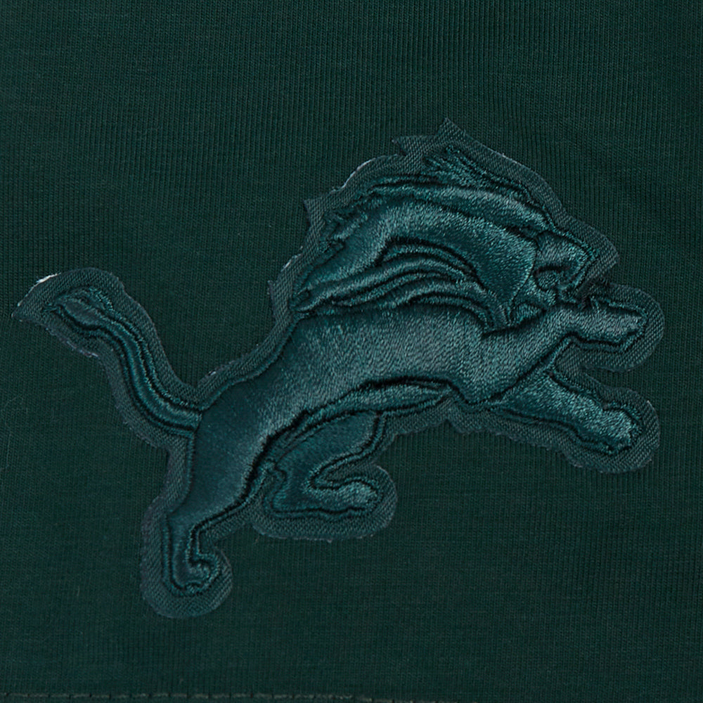 NFL DETROIT LIONS NEUTRAL SINGLE JERSEY BOXY TEE (FOREST GREEN)