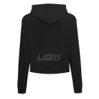 NFL DETROIT LIONS JEWELS CHANDAIL À CAPUCHON COURT EN MOLLETON POUR FEMME (NOIR)