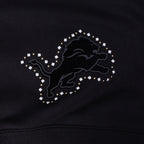 NFL DETROIT LIONS RENEGADE CHANDAIL À COL ROND EN MOLLETON POUR FEMME (NOIR)