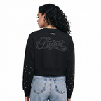 NFL DETROIT LIONS RENEGADE CHANDAIL À COL ROND EN MOLLETON POUR FEMME (NOIR)
