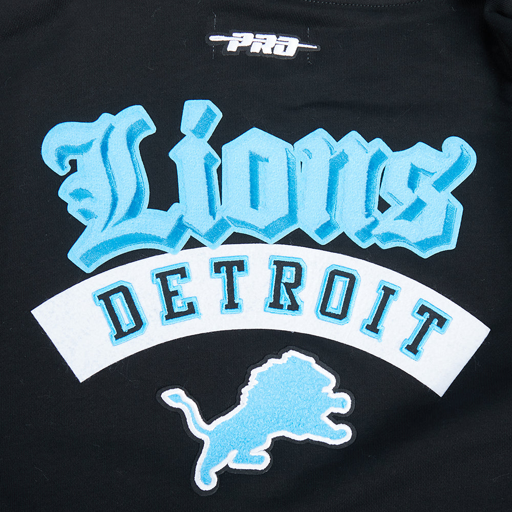 NFL DETROIT LIONS BEST OF WOMEN'S FLC FZ HOODIE (BLACK)