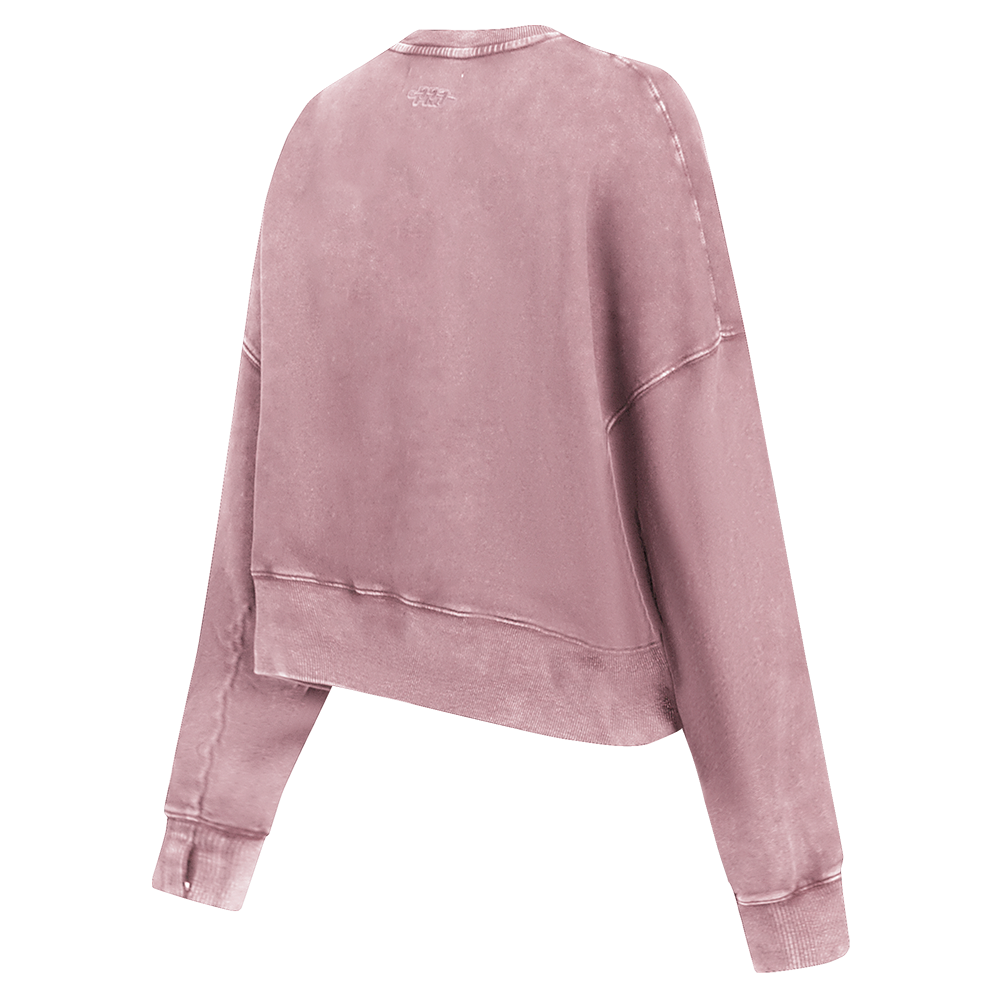 NFL DETROIT LIONS CHANDAIL OUATÉ À COL ROND POUR FEMME (MAUVE DÉLAVÉ)