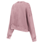 NFL DETROIT LIONS CHANDAIL OUATÉ À COL ROND POUR FEMME (MAUVE DÉLAVÉ)