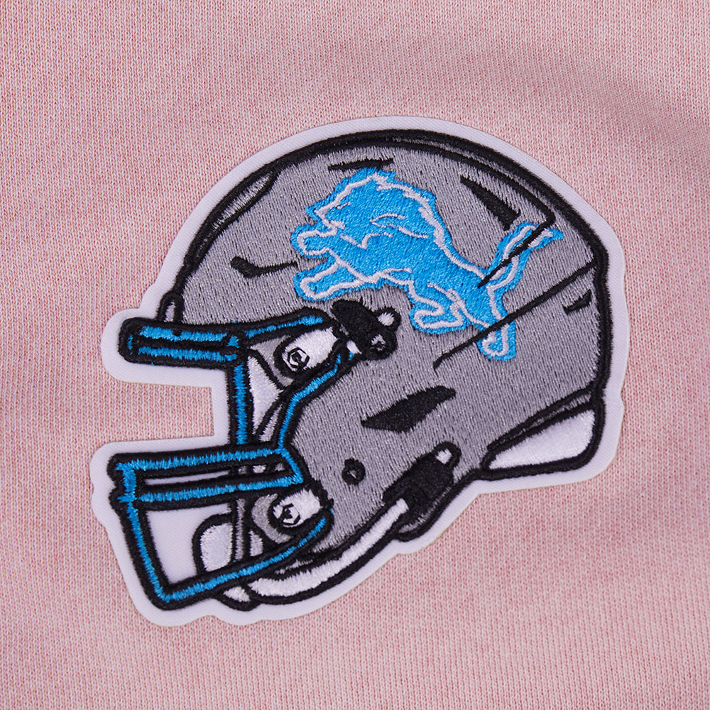 NFL DETROIT LIONS CHANDAIL OUATÉ À COL ROND POUR FEMME (MAUVE DÉLAVÉ)
