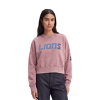 NFL DETROIT LIONS CHANDAIL OUATÉ À COL ROND POUR FEMME (MAUVE DÉLAVÉ)