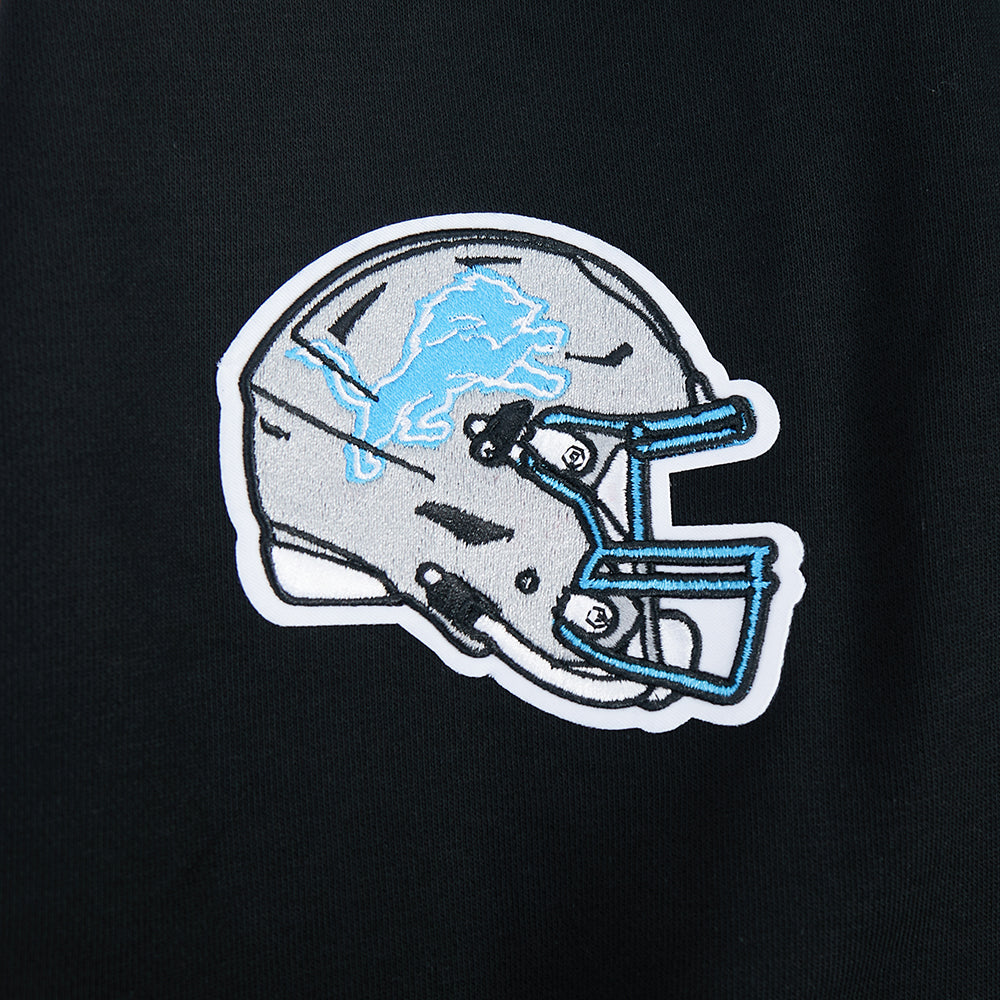 NFL DETROIT LIONS AIDAN HUTCHINSON #97 CLASSIC PNN WOMEN'S FLC CREWNECK (BLACK)