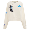 NFL DETROIT LIONS ORIGINAL PLAYERS CHANDAIL OUATÉ À COL ROND POUR FEMME (COQUILLE D'ŒUF)