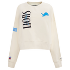 NFL DETROIT LIONS ORIGINAL PLAYERS CHANDAIL OUATÉ À COL ROND POUR FEMME (COQUILLE D'ŒUF)