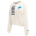 NFL DETROIT LIONS ORIGINAL PLAYERS CHANDAIL OUATÉ À COL ROND POUR FEMME (COQUILLE D'ŒUF)