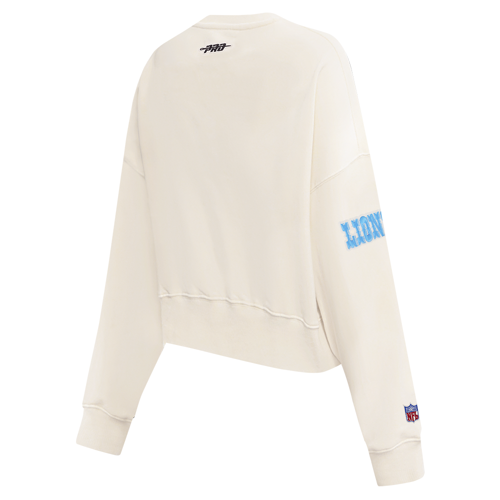 NFL DETROIT LIONS ORIGINAL PLAYERS CHANDAIL OUATÉ À COL ROND POUR FEMME (COQUILLE D'ŒUF)