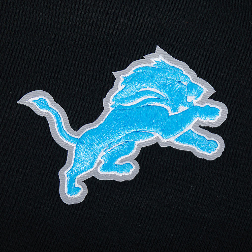 NFL DETROIT LIONS PLAYBACK WOMEN'S CREWNECK SWEATSHIRT (BLACK)
