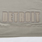 NFL DETROIT LIONS NEUTRAL CROPPED FLEECE PULLOVER HOODIE (TAUPE)
