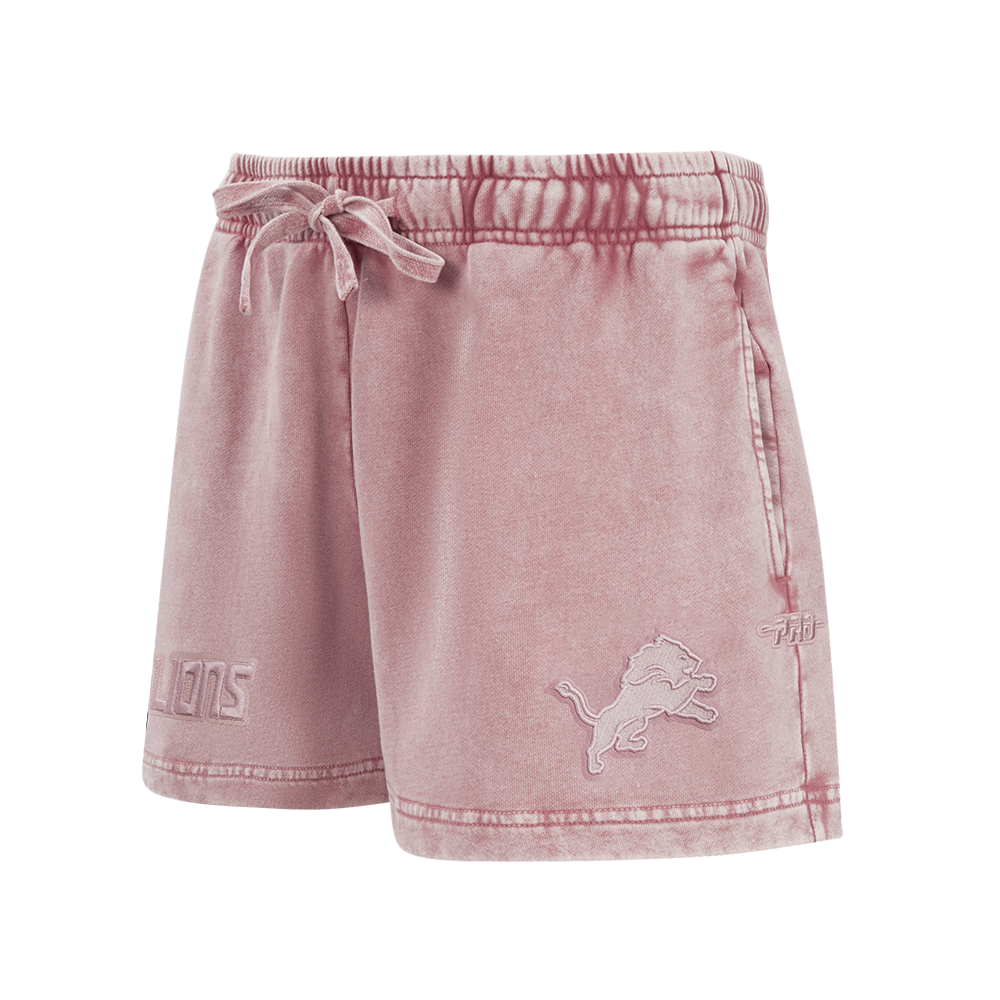 NFL DETROIT LIONS WASHED CLASSIC WOMEN'S ENZYME WASH FT SHORT (WASHED MAUVE)