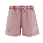 NFL DETROIT LIONS WASHED CLASSIC WOMEN'S ENZYME WASH FT SHORT (WASHED MAUVE)