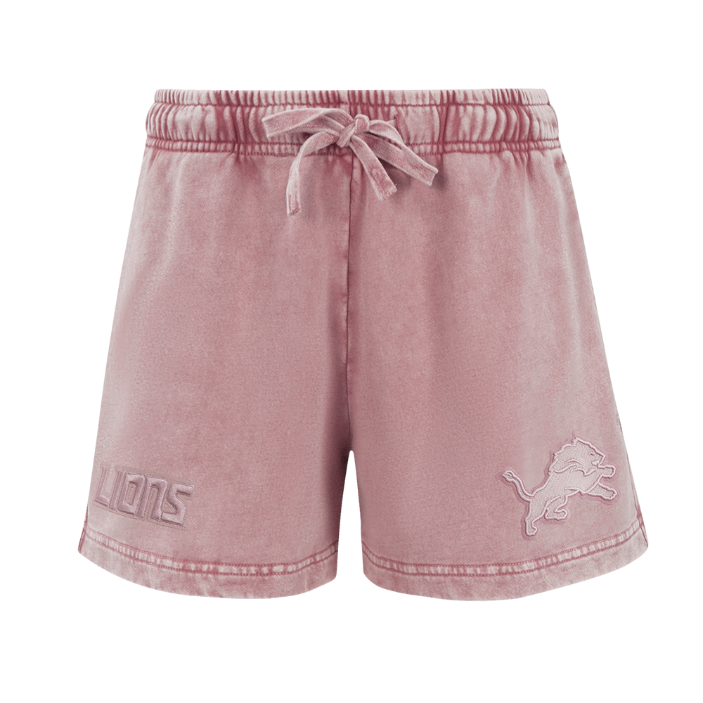 NFL DETROIT LIONS WASHED CLASSIC WOMEN'S ENZYME WASH FT SHORT (WASHED MAUVE)