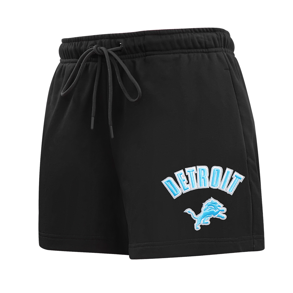 NFL DETROIT LIONS CLASSIC SHORT EN MOLLETON POUR FEMME (NOIR)