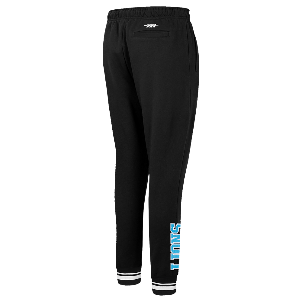 NFL DETROIT LIONS CREST EMBLEM WOMEN'S RIB FLC SWEATPANT (BLACK)