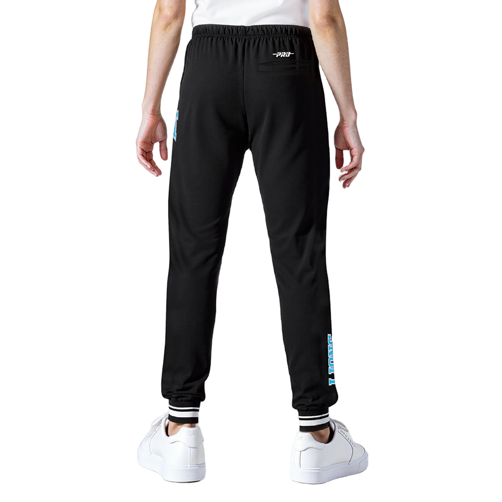 NFL DETROIT LIONS CREST EMBLEM WOMEN'S RIB FLC SWEATPANT (BLACK)