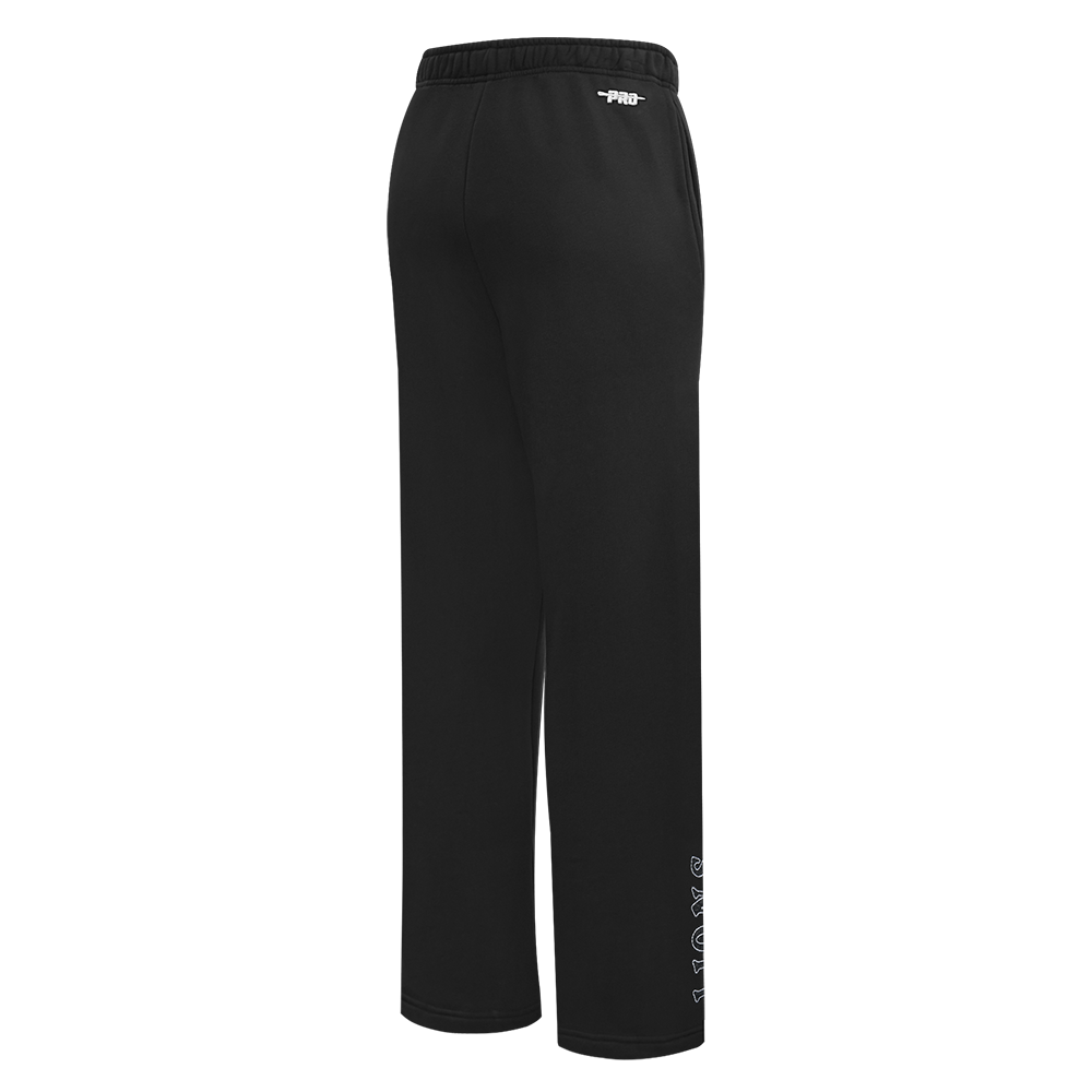 NFL DETROIT LIONS REBEL ATHLETICS WOMEN'S STRAIGHT LEG SWEATPANT (BLACK)