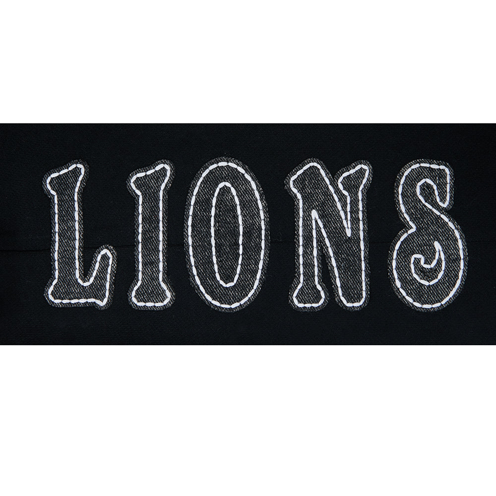 NFL DETROIT LIONS REBEL ATHLETICS WOMEN'S STRAIGHT LEG SWEATPANT (BLACK)