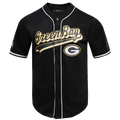 NFL GREEN BAY PACKERS SCRIPT TAIL CHEMISE BOUTONNÉE EN FILET POUR HOMME (NOIR)